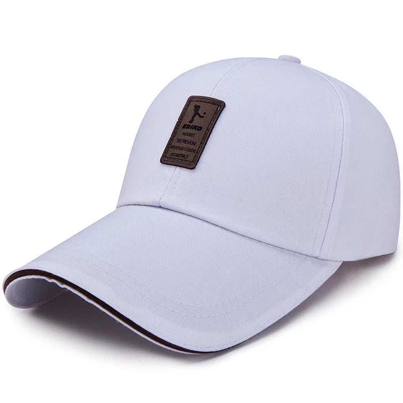 Spring Summer Baseball Cap Embroidered Canvas Sun Hat Outdoor Sports Cap Mens Hat for Fish Fashion Long-brimmed Golf cap 2022