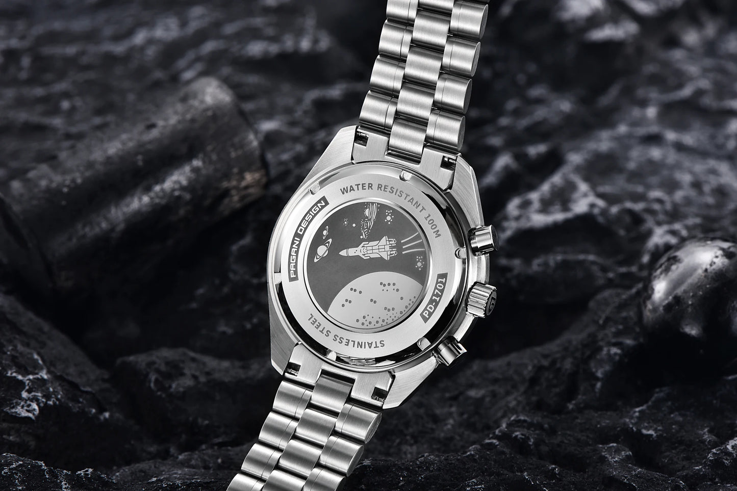 PAGANI DESIGN AK Project Mars Men's Watches Top Luxury Quartz Watch For Men AR Sapphire Speed Sport Chronograph Automatic Date