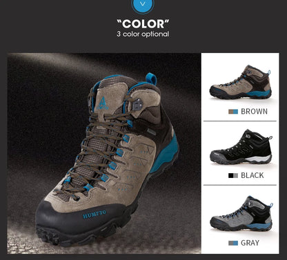 HUMTTO New Hiking Shoes Men's Waterproof Outdoor Sneakers for Men Leather Women Walking Climbing Trekking Sport Man Boots Woman