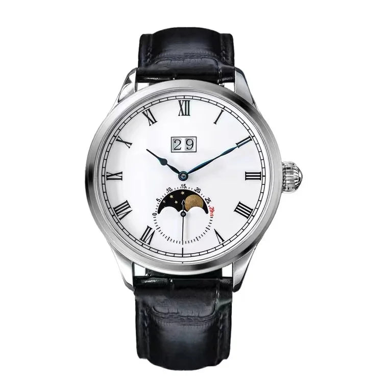 Sugess Watch Tianjin ST25 Automatic Mechanical Movement Real Moonphase Men Watches Luxury Wristwatch Retro Reloj Hombre Sapphire