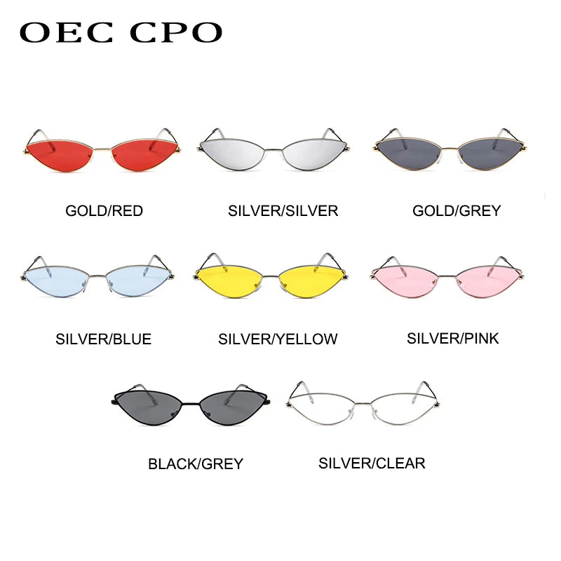 Cute Sexy Cat Eye Sunglasses Women Retro Small Black Red Pink Cateye Sun Glasses Female Vintage Shades For Women Party Glasses