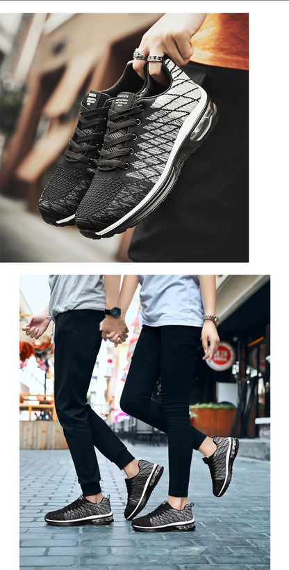 Men’s Running Shoes Fashion Breathable Outdoor Sports Sneakers Comfortable Athletic Footwear for Women