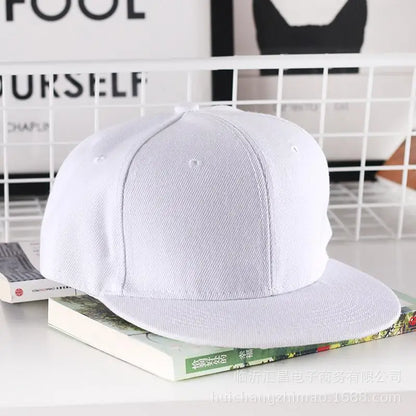 Casquette hip-hop unie pour homme, casquette snapback, casquettes de baseball pour femme, casquettes à visière plate ajustable, visières unies, pour garçons et filles, danse de rue