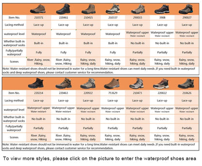 HUMTTO New Hiking Shoes Men's Waterproof Outdoor Sneakers for Men Leather Women Walking Climbing Trekking Sport Man Boots Woman