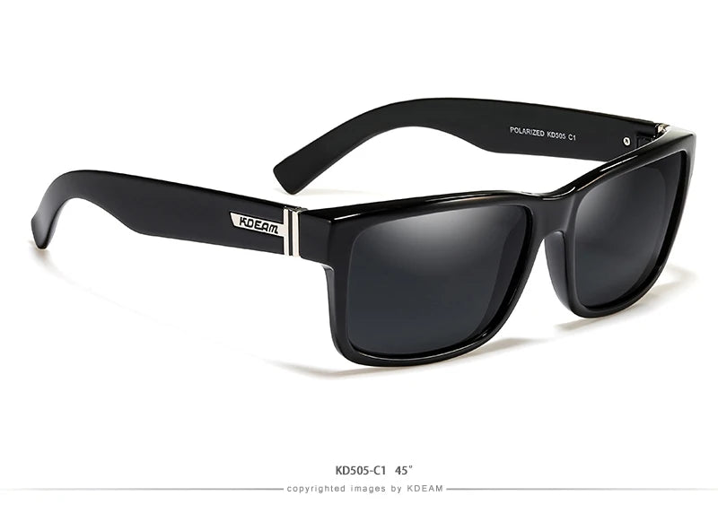 KDEAM Revamp Of Sport Men Sunglasses Polarized Shockingly Colors Sun Glasses Outdoor Driving Photochromic Sunglass With Box