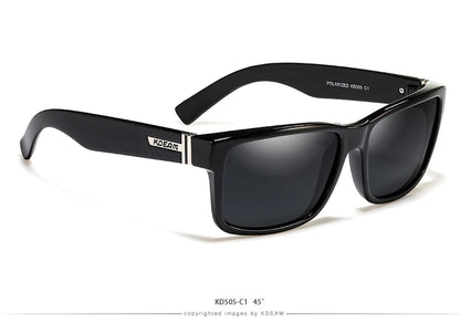 KDEAM Revamp Of Sport Men Sunglasses Polarized Shockingly Colors Sun Glasses Outdoor Driving Photochromic Sunglass With Box