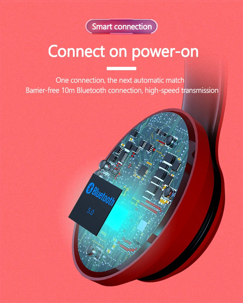 Cuffie Over-Ear Bluetooth Wireless Lenovo HD200 – Headset Gaming Stereo HiFi con Cancellazione del Rumore e Microfono