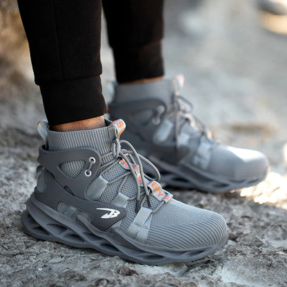 Chaussures de sécurité à boucle indécontractée pour hommes, bottes de travail pour hommes, chaussures Parker en acier, baskets de travail anti-crevaison, chaussures de travail pour adultes, 2026