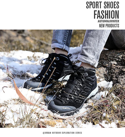 HUMTTO New Hiking Shoes Men's Waterproof Outdoor Sneakers for Men Leather Women Walking Climbing Trekking Sport Man Boots Woman