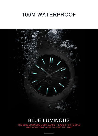 CADISEN Watch for Men Luxury Automatic Men Miyota 8215 Movement Sapphire Crystal 42mm Dial 100m Waterproof  Wristwatches C8200