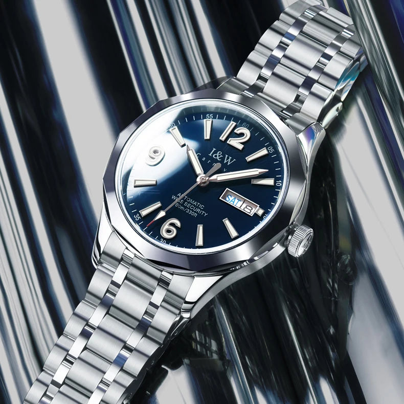 Luxury Tungsten Watch for Men 2024 New Japan SEIKO NH36A Movement Automatic Watches Men Sapphire Calendar Luminous Montre Homme