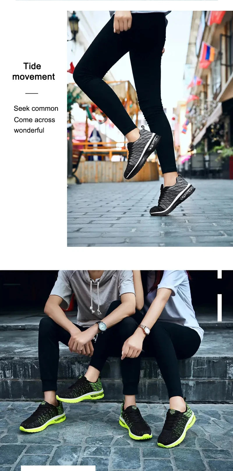 Men’s Running Shoes Fashion Breathable Outdoor Sports Sneakers Comfortable Athletic Footwear for Women
