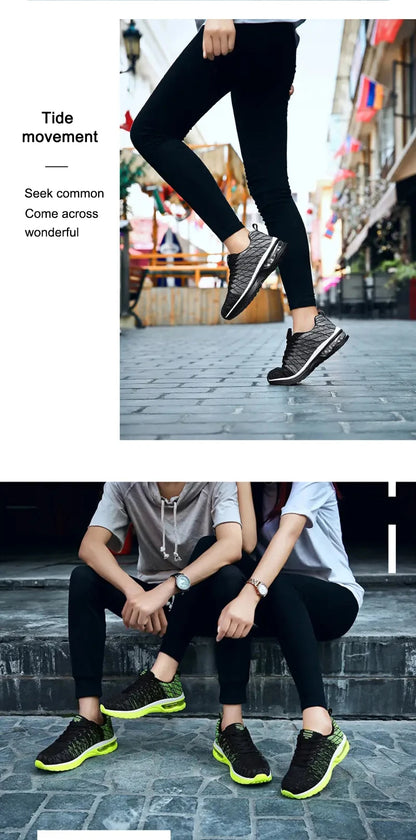 Men’s Running Shoes Fashion Breathable Outdoor Sports Sneakers Comfortable Athletic Footwear for Women