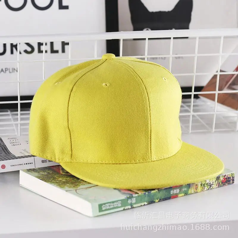 Casquette hip-hop unie pour homme, casquette snapback, casquettes de baseball pour femme, casquettes à visière plate ajustable, visières unies, pour garçons et filles, danse de rue