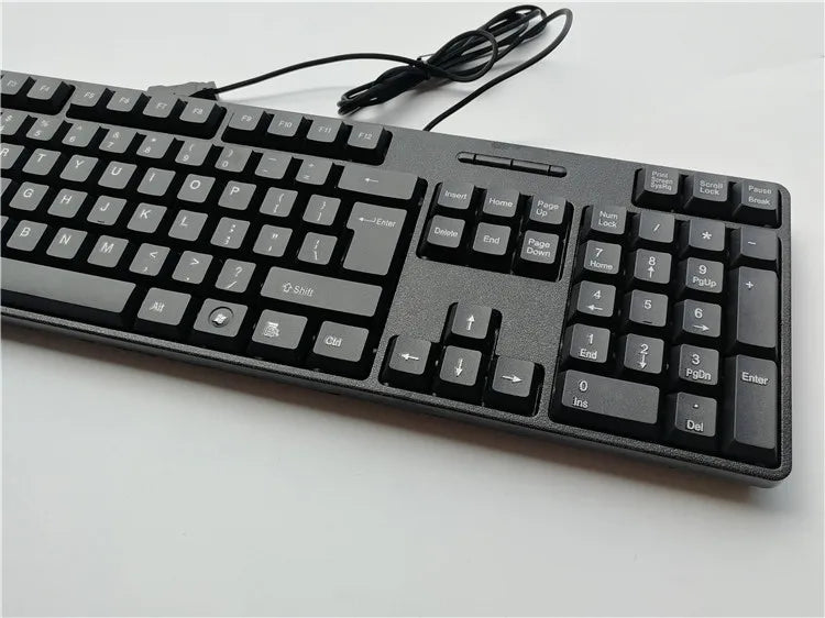 Spanish French Russian Arabic Letter Keycaps Keyboard Gaming Keyboard USB Wired 104 Keys for Computer