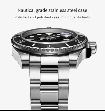 ADDIESDIVE Luxury Men's Watch Ceramic bezel BGW9 Super Bright Luminous Leisure Quartz Watch 200m Waterproof Outdoor Sports Watch
