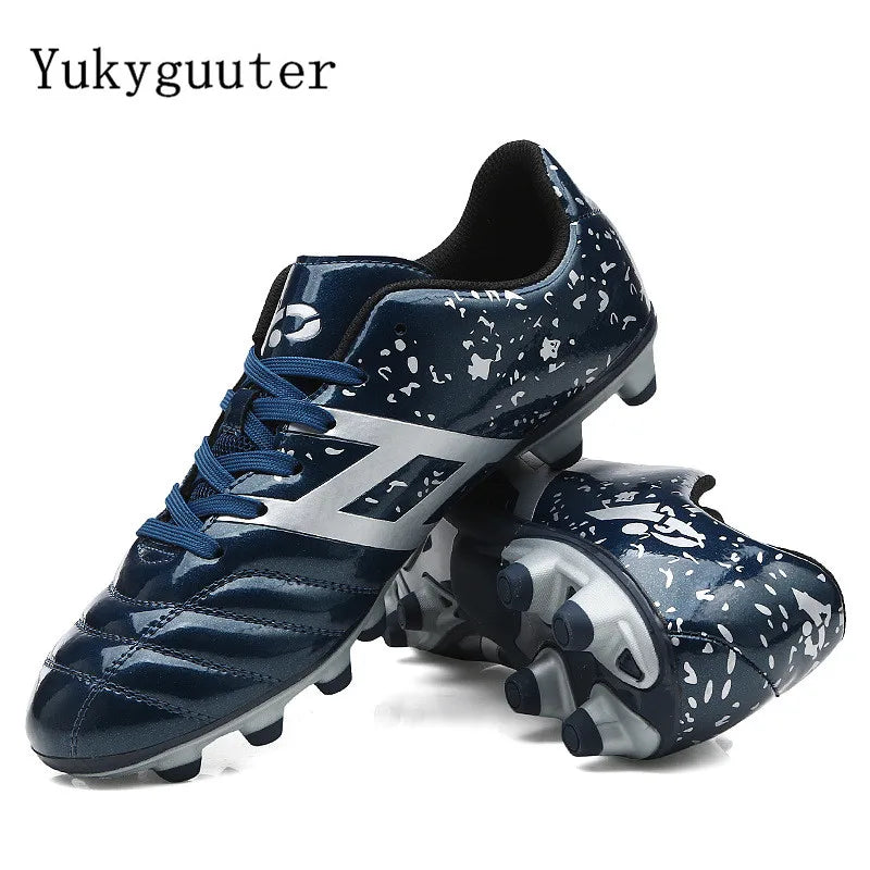 Chaussures de football athlétiques en cuir pour hommes, chaussures de football, entraînement de football, grande taille, haut, match sportif, nouveau
