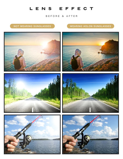 Brand Rivet Square Photochromic Sunglasses Men Polarized Women Driving Sun Glasses Day Night Vision Anti-Glare zonnebril heren