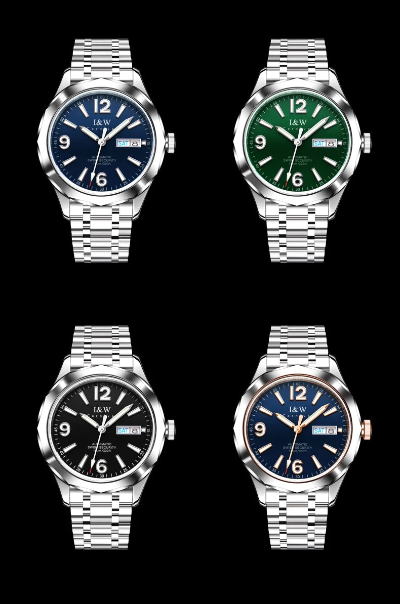 Luxury Tungsten Watch for Men 2024 New Japan SEIKO NH36A Movement Automatic Watches Men Sapphire Calendar Luminous Montre Homme