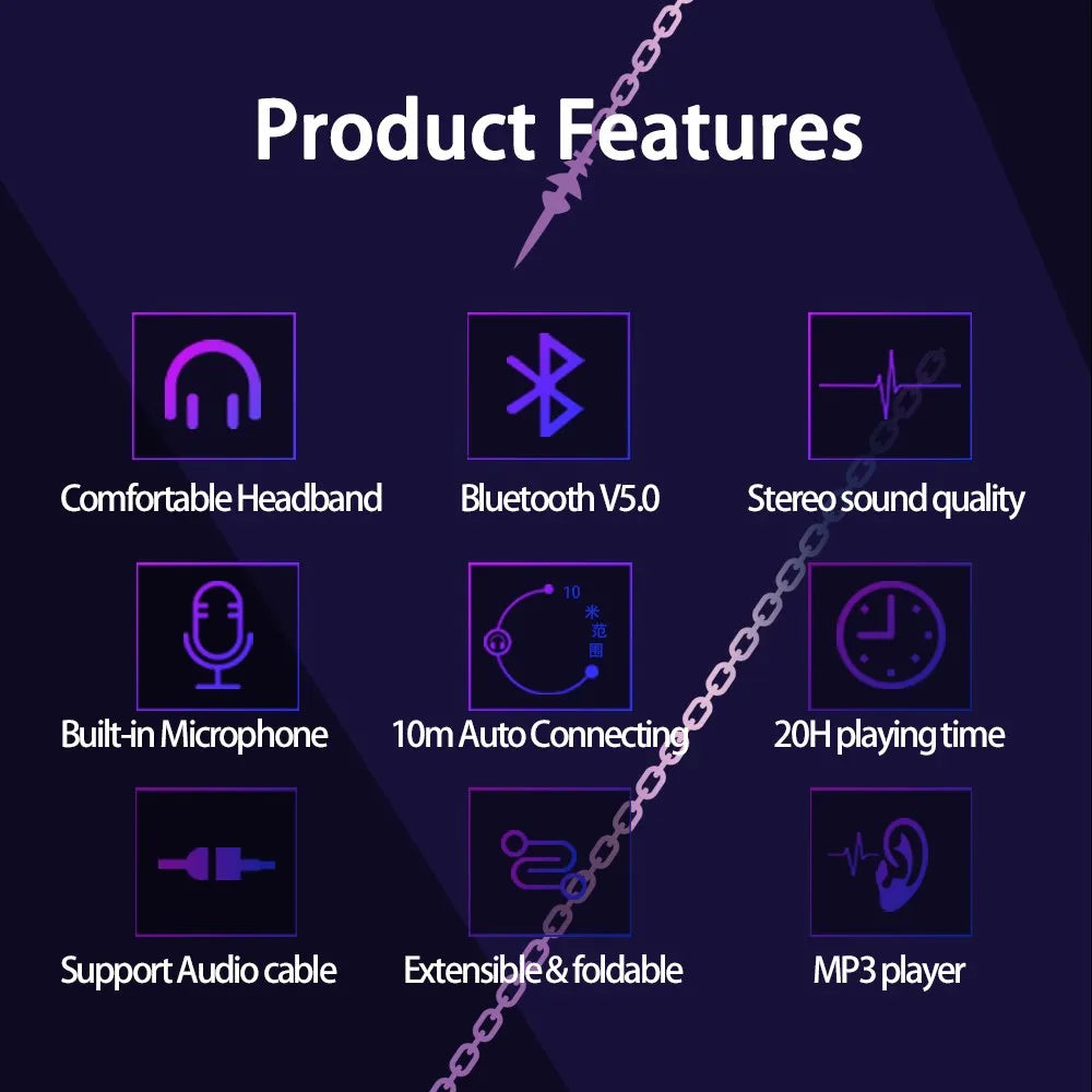 Fate Grand Order Jeanne d'Arc Anime Bluetooth Headphones Wireless Gaming Headset with Microphone, Stereo Sound, Silent Disco Earphones