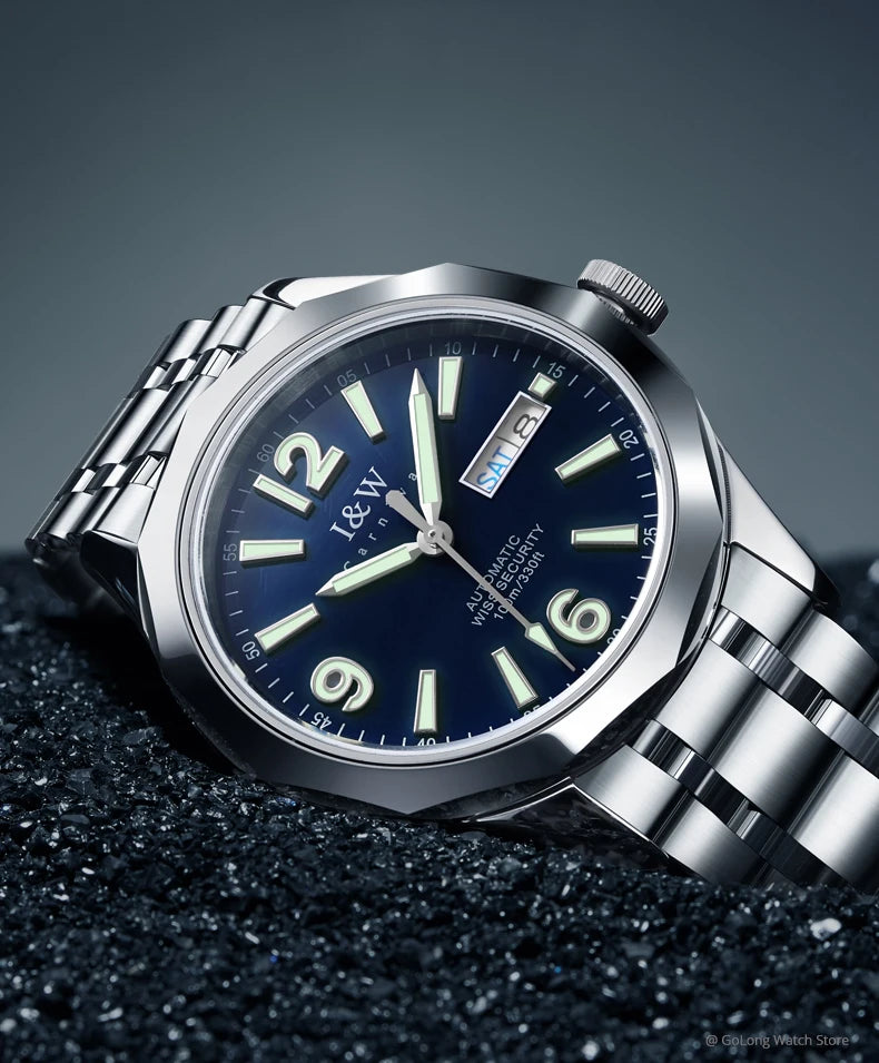 Luxury Tungsten Watch for Men 2024 New Japan SEIKO NH36A Movement Automatic Watches Men Sapphire Calendar Luminous Montre Homme
