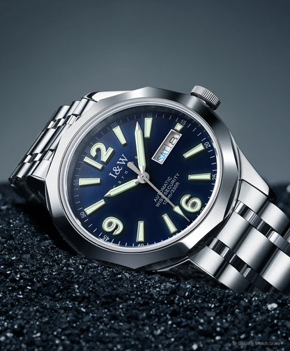 Luxury Tungsten Watch for Men 2024 New Japan SEIKO NH36A Movement Automatic Watches Men Sapphire Calendar Luminous Montre Homme