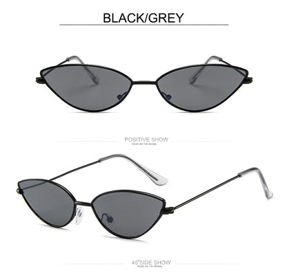 Cute Sexy Cat Eye Sunglasses Women Retro Small Black Red Pink Cateye Sun Glasses Female Vintage Shades For Women Party Glasses