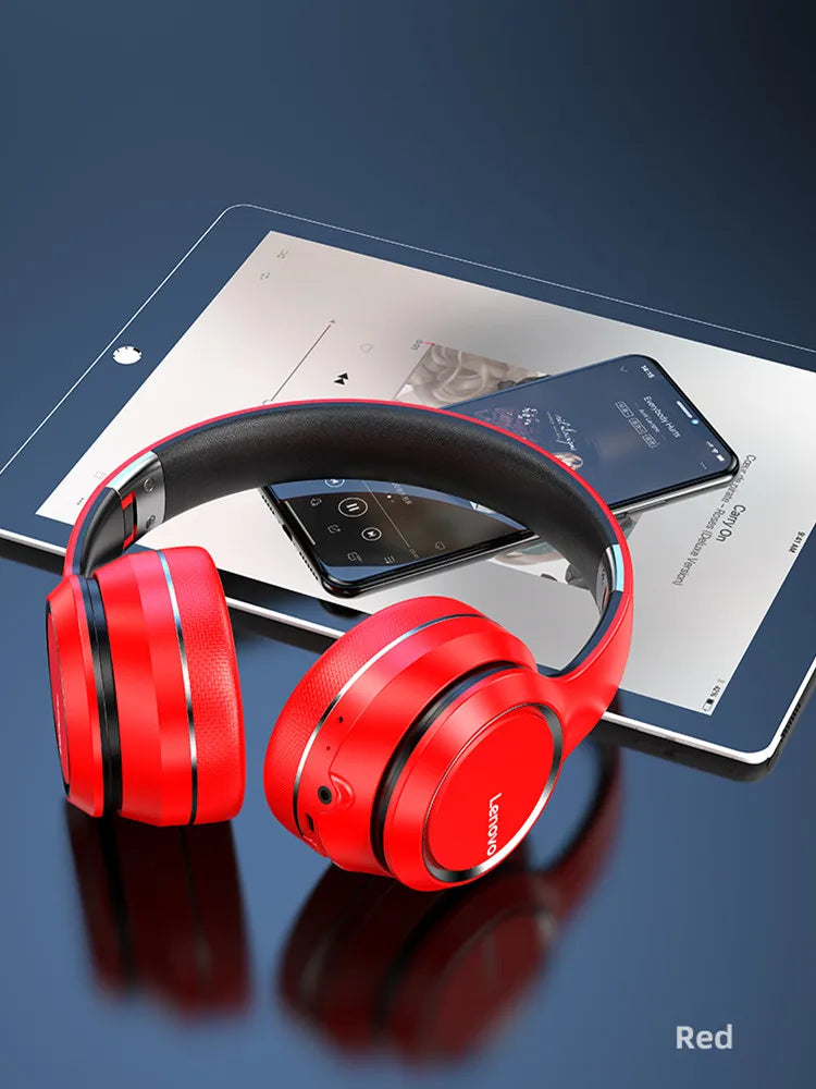 Lenovo HD200 Bluetooth écouteurs sur-oreille pliable ordinateur sans fil casque suppression du bruit HIFI stéréo casque de jeu
