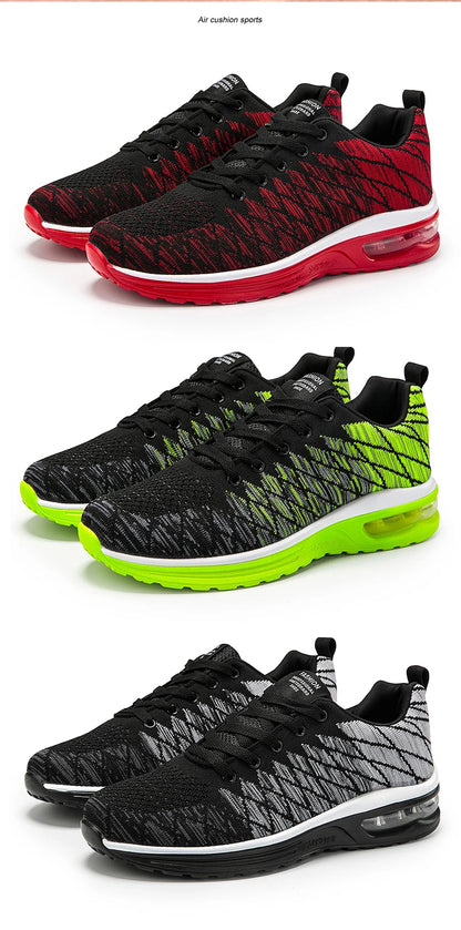 Men’s Running Shoes Fashion Breathable Outdoor Sports Sneakers Comfortable Athletic Footwear for Women