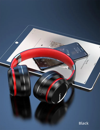 Cuffie Over-Ear Bluetooth Wireless Lenovo HD200 – Headset Gaming Stereo HiFi con Cancellazione del Rumore e Microfono