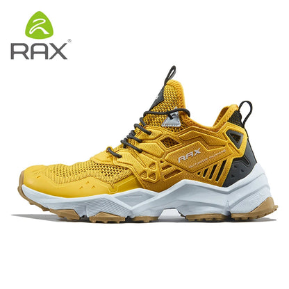 RAX Running Shoes Men & Women Outdoor Sport Breathable Lightweight Sneakers Air Mesh Upper Anti-Slip Natural Rubber Outsole