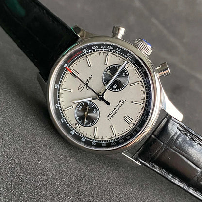 Limited Edition Official Pilot Mechanical Watch Chronograph ST19 Original Military 40MM Men Wristwatch Mechanical Panda Watches