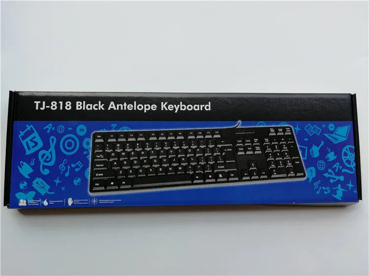 Spanish French Russian Arabic Letter Keycaps Keyboard Gaming Keyboard USB Wired 104 Keys for Computer