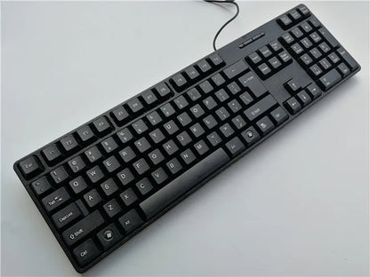 Spanish French Russian Arabic Letter Keycaps Keyboard Gaming Keyboard USB Wired 104 Keys for Computer
