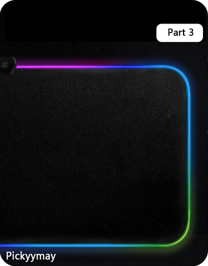 World Of Warcraft LED Backlight Gaming Mousepad Gamer Mousepads RGB Mouse Pad Non-Slip Rubber Deskmats Keyboard Desk Mat WOW