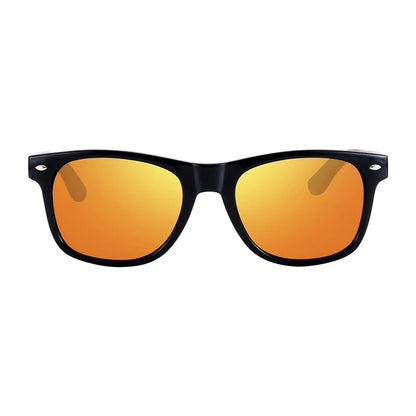 BARCUR High Quality Black Walnut Sunglasses Anti-Reflecti Men Women Mirror Sun Glasses Male UV400 Wooden Sunglass Shades Oculos
