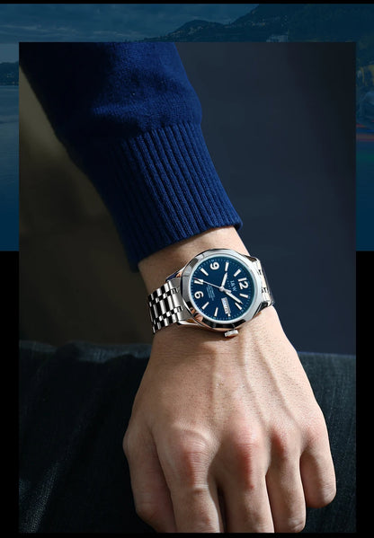 Luxury Tungsten Watch for Men 2024 New Japan SEIKO NH36A Movement Automatic Watches Men Sapphire Calendar Luminous Montre Homme