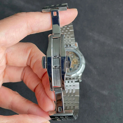 Limitovaná edícia oficiálnych pilotných mechanických hodiniek s chronografom ST19, originálne vojenské pánske náramkové hodinky s priemerom 40 mm, mechanické hodinky typu „Panda“