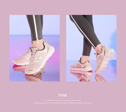 Xtep Women's Running Shoes New Fashion Lightweight Sneakers for Women Breathable Cushioning Sports Shoes Female 879318110073