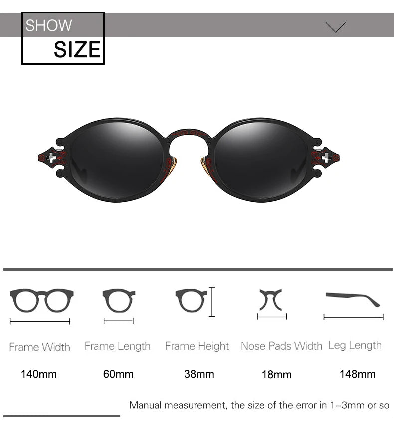 new cateye street shoot man sunglasses women retro steampunk glasses gothic oval Metal frame carved sunglasses Gafas sol mujer