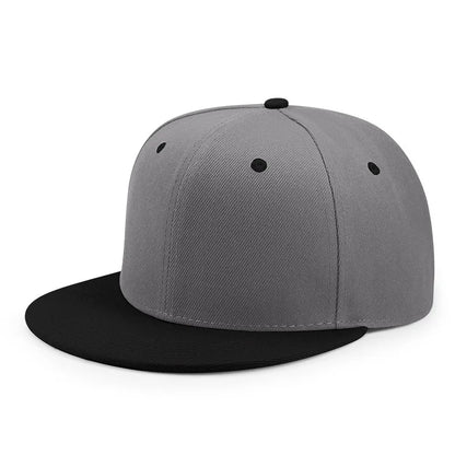Wholesale 40 Colors Adjustable Flat Peak Snapback Caps Lady Fashion Polyester Plain Baseball Hat Men Hiphop Blank Sport Cap
