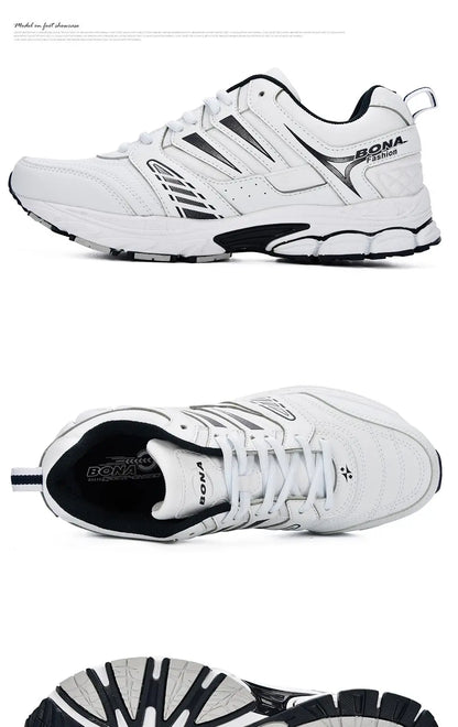 BONA Nový design Pánské boty Prodyšné Oblíbené pánské běžecké boty Outdoorové tenisky Sportovní boty Pohodlné