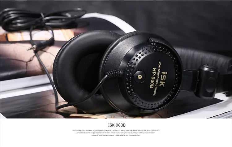 New ISK HP-960B headband headphone auriculares studio monitor dynamic stereo DJ headphones HD headset noise isolating earphone