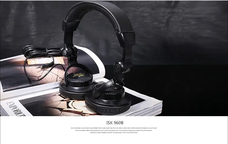 New ISK HP-960B headband headphone auriculares studio monitor dynamic stereo DJ headphones HD headset noise isolating earphone