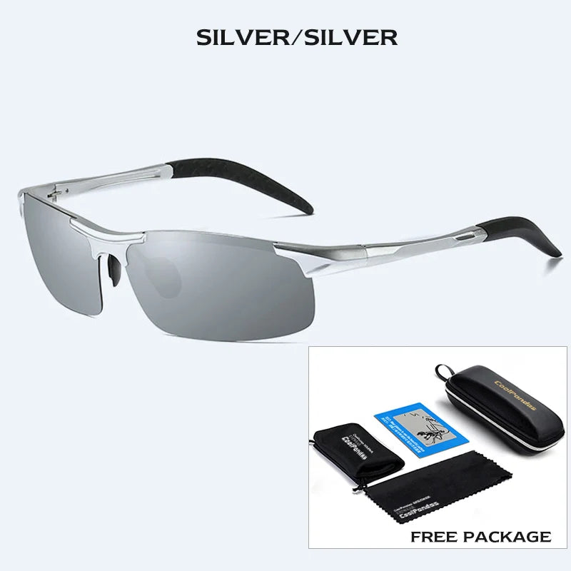 Classic Aluminum Magnesium Frame Sunglasses Polarized Men Military Goggles Anti-Glare Driving Glasses UV400 Oculos masculino