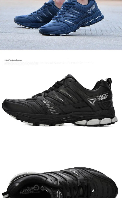 BONA Nový design Pánské boty Prodyšné Oblíbené pánské běžecké boty Outdoorové tenisky Sportovní boty Pohodlné