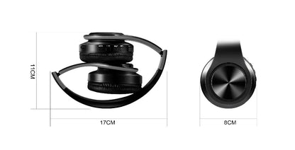 CATASSU Gold Bluetooth Wireless Headphones with Microphone, Stereo Headset, Bluetooth 5.3 Earphones, 40mm HiFi Sound, Foldable Headphones for Android & iOS