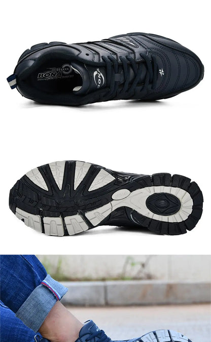 BONA Nový design Pánské boty Prodyšné Oblíbené pánské běžecké boty Outdoorové tenisky Sportovní boty Pohodlné