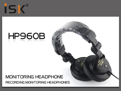 New ISK HP-960B headband headphone auriculares studio monitor dynamic stereo DJ headphones HD headset noise isolating earphone