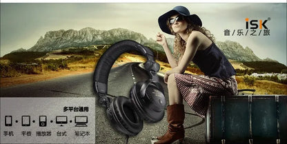 New ISK HP-960B headband headphone auriculares studio monitor dynamic stereo DJ headphones HD headset noise isolating earphone